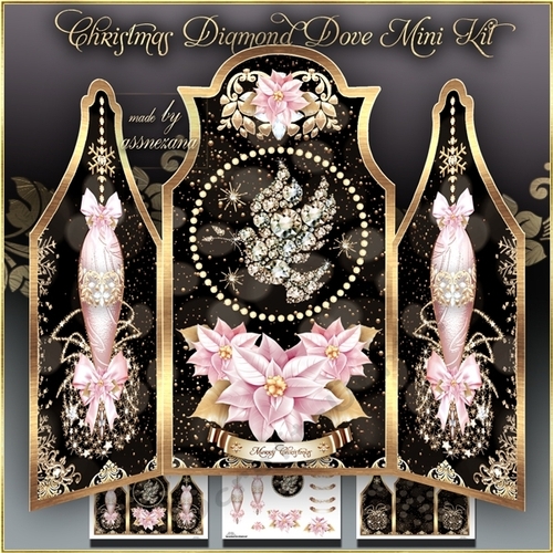 Christmas Diamond Dove Mini Kit