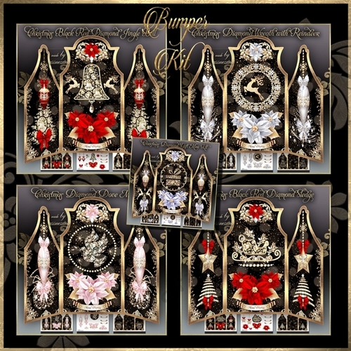Bumper Kit Shaped Christmas Cards no 3
