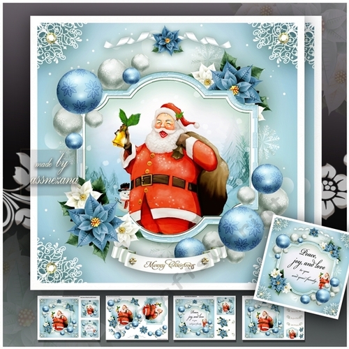 Winter Christmas with Santa Mini Kit