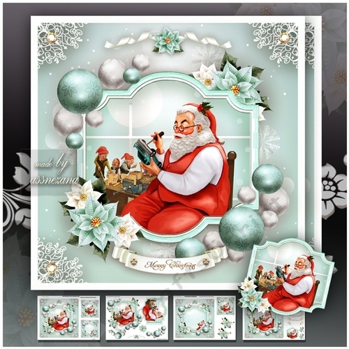 Pastel Magical Winter Christmas with Santa Mini Kit
