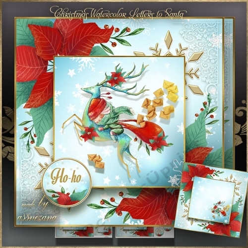Christmas Watercolor Letters to Santa