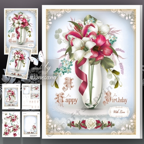 Vintage Lily Mini Kit