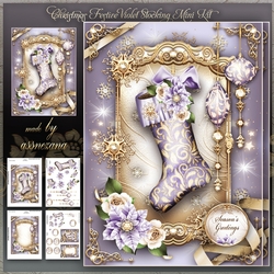 Christmas Festive Violet Stocking Mini Kit
