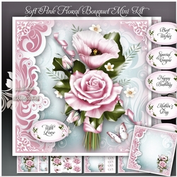 Soft Pink Floral Bouquet Mini Kit