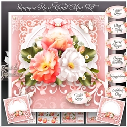 Summer Roses Card Mini Kit
