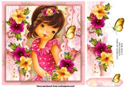 Petunia Pretty Girl Card Front