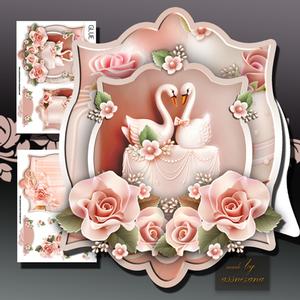 Wedding Invitation in Tag Card Form