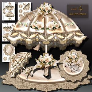 Beautiful Cream Umbrella