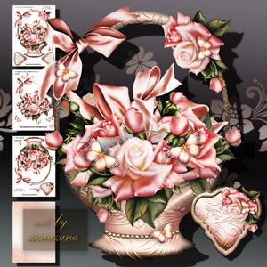 Rose Basket Full with Roses