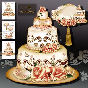 Beautiful Vintage Wedding Cake