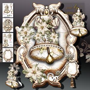 Cream Vintage Christmas Bell