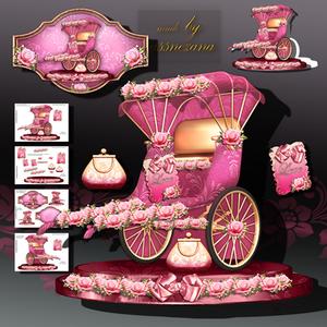 Decorative Trolley Ride with Roses