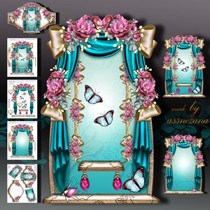 Beautiful Window with Draperies and Swing