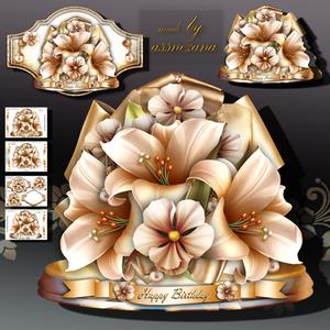 Soft Cream Bouquet of Lilies