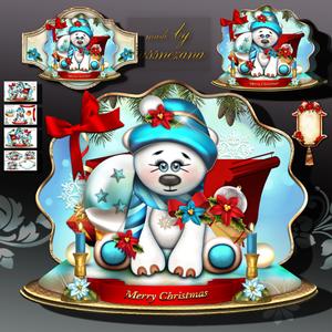 Cute Christmas Polar Bear