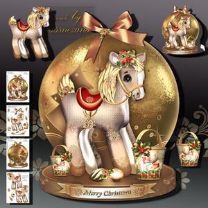 Christmas Vintage Toy Horse