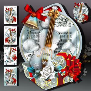 Christmas Silver Violin
