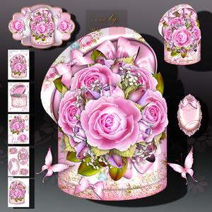 Beautiful Gift Box with Roses