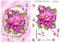 Colorful Roses with Frame
