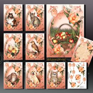 Vintage Spring Peach Roses Bumper Kit