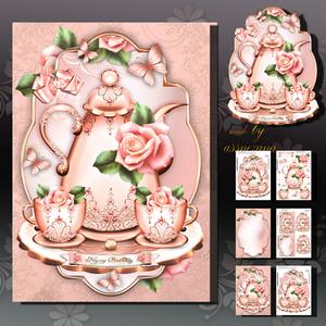 Vintage Soft Rose Teapot with Beautiful Roses