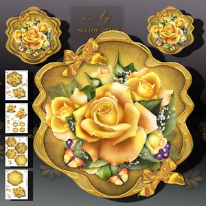 Yellow Vintage Roses