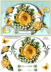 Yellow Roses Topper:
