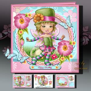 Lovely Girl in the Garden Card Kit