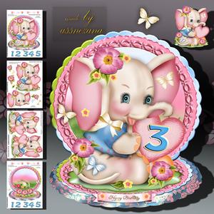 Cute Vintage Elephant for Kids