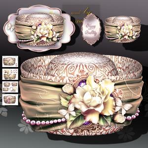 Luxury Vintage Cream Hat