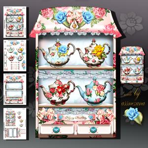 Shabby Chic Collection of Teapots