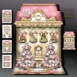 Pink Festive High Christmas House