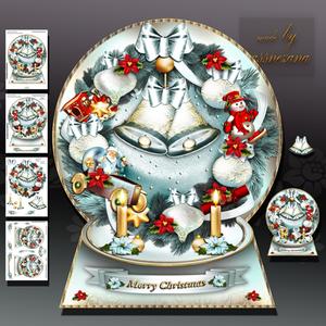 Silver Festive Christmas Wreath