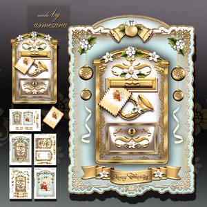 Christmas Vintage White Mailbox