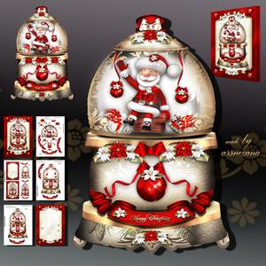 Christmas Snow Globe with Santa