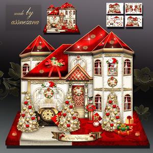 Christmas Family House Card Kit