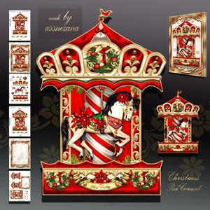 Christmas Red Carousel