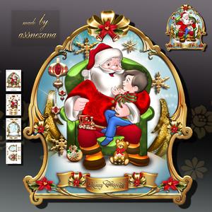 Christmas Santa Claus for Kids Card Kit