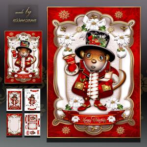 Christmas Cute Mouse Card Kit