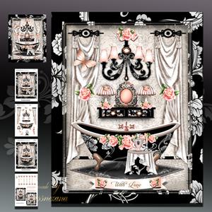 Beautiful Bathroom Interior Card Mini Kit
