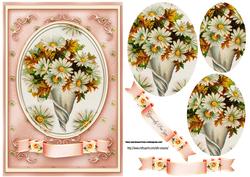 Daisy Pretty Pyramids Card