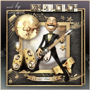 Men with Guitar Card Mini Kit