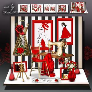 Fancy Sewing Room Card Mini Kit