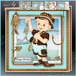 Male Fishing Card Mini Kit