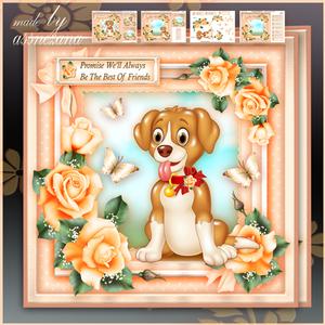 Cute Puppy Friend Card Mini Kit