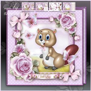 Spring Beaver in the Garden Card Mini Kit
