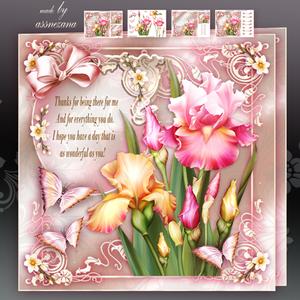 Vintage Iris Bouquet for All Occasion Mini Kit