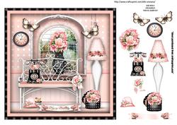 Soft Pink Living Room Topper