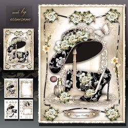 Hat with Shoes and Purse Card Mini Kit
