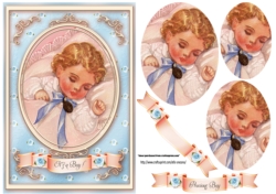 Its a Boy Pyramids Card